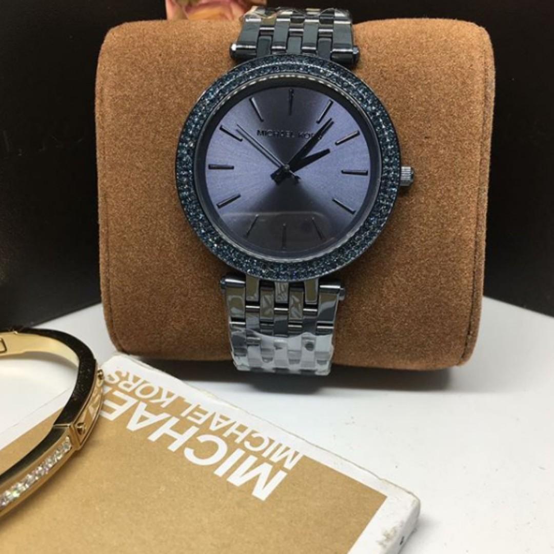Michael Kors Darci Blue Sunray Dial Women's Watch - MK3417, Women's ...