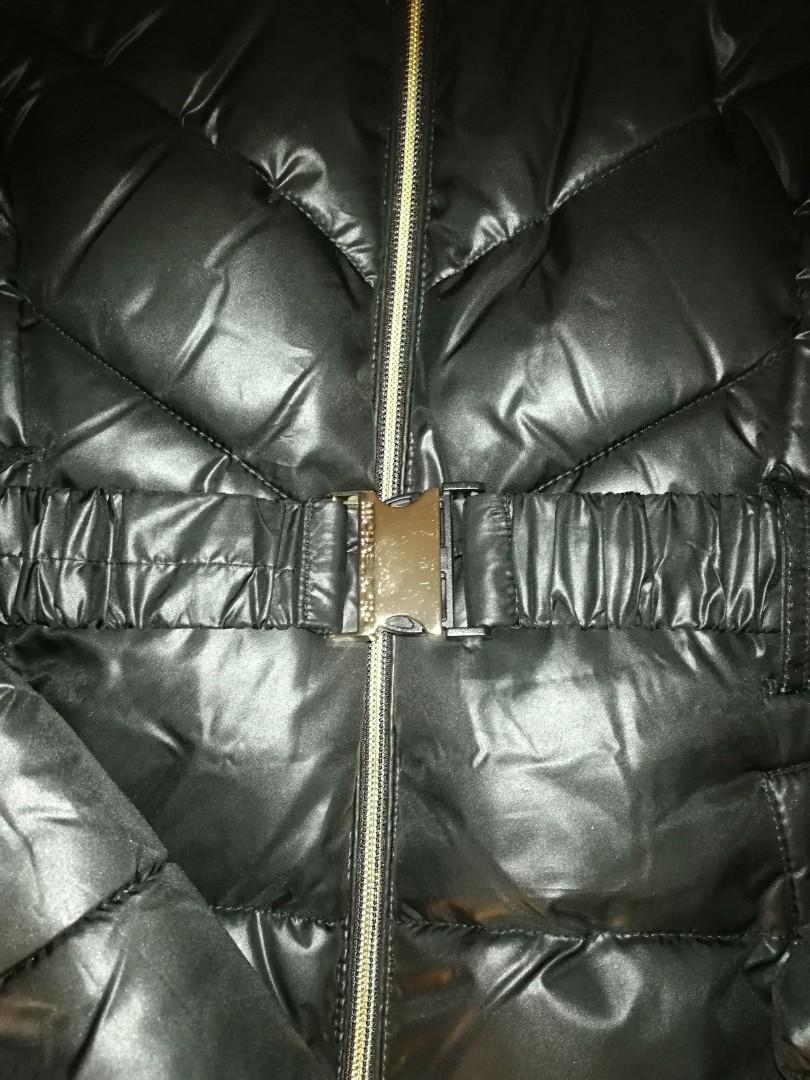 michael kors silver leather jacket
