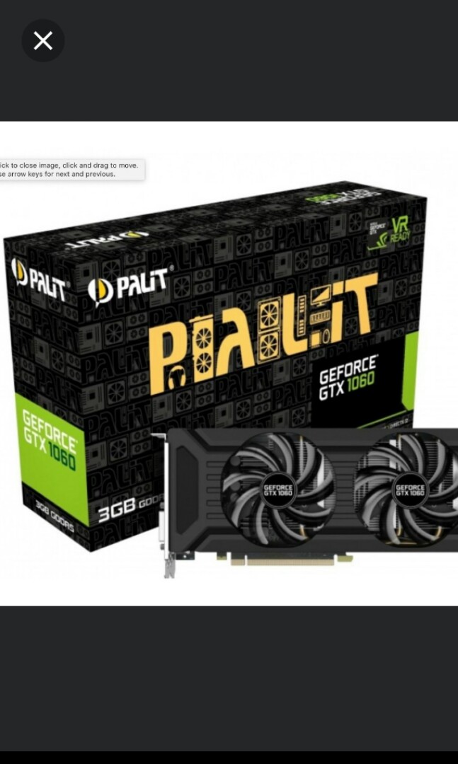 New Palit 1060 gtx 3gb dual fan, Computers & Tech, Parts & Accessories ...