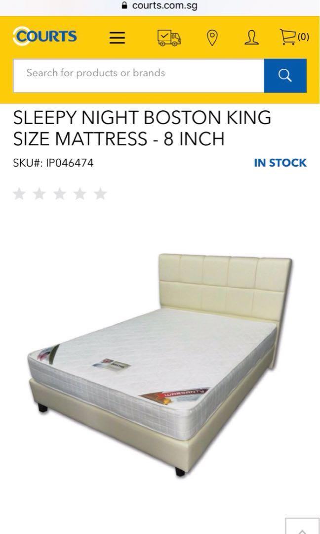 New Sleepy Night Boston King Size Mattress Furniture Beds Mattresses On Carousell