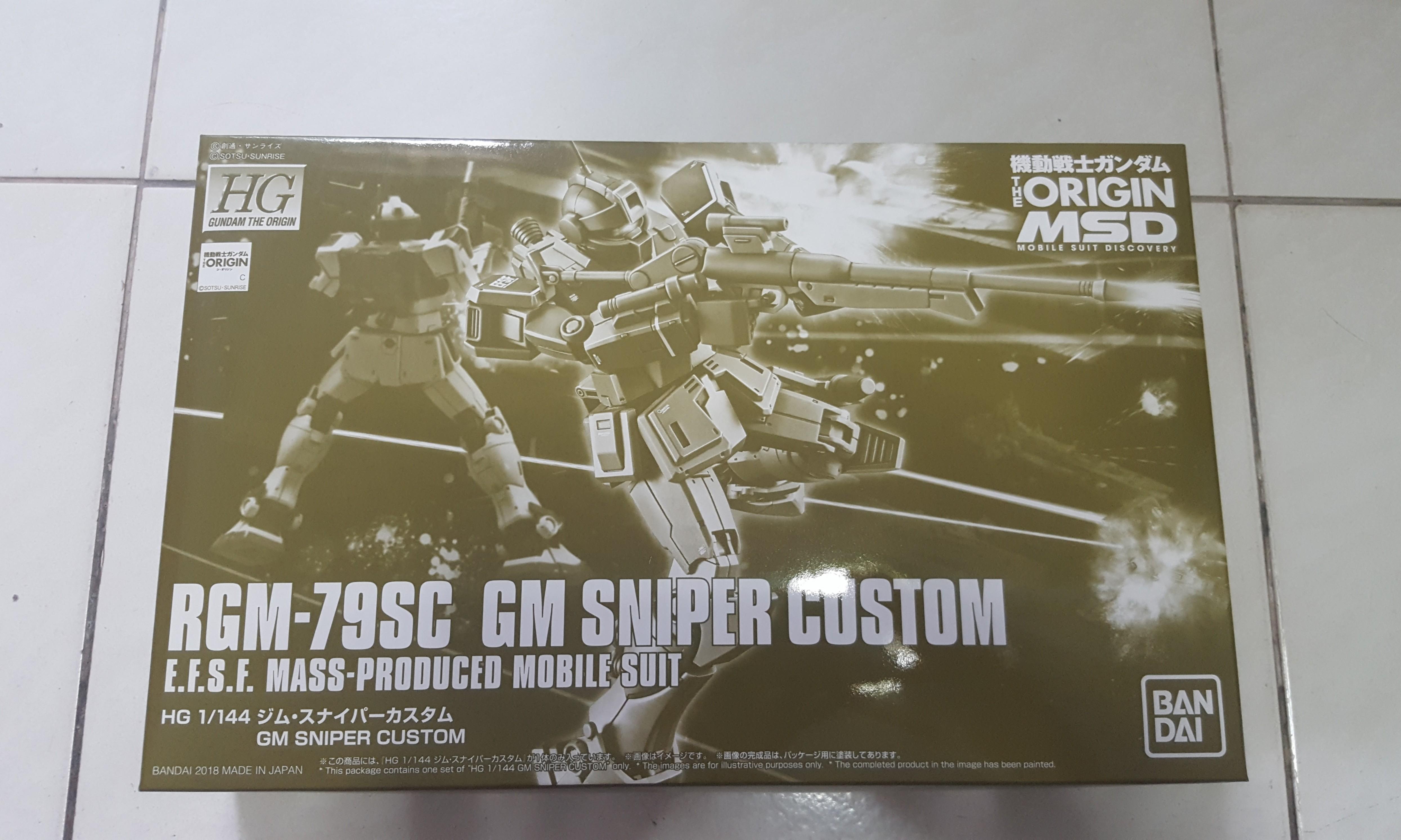 P Bandai Hg Gm Sniper Custom Gundam The Origin Msd Hobbies Toys Toys Games On Carousell P Bandai Hg Gm Sniper Custom Gundam The Origin Msd Hobbies Toys Toys Games On Carousell