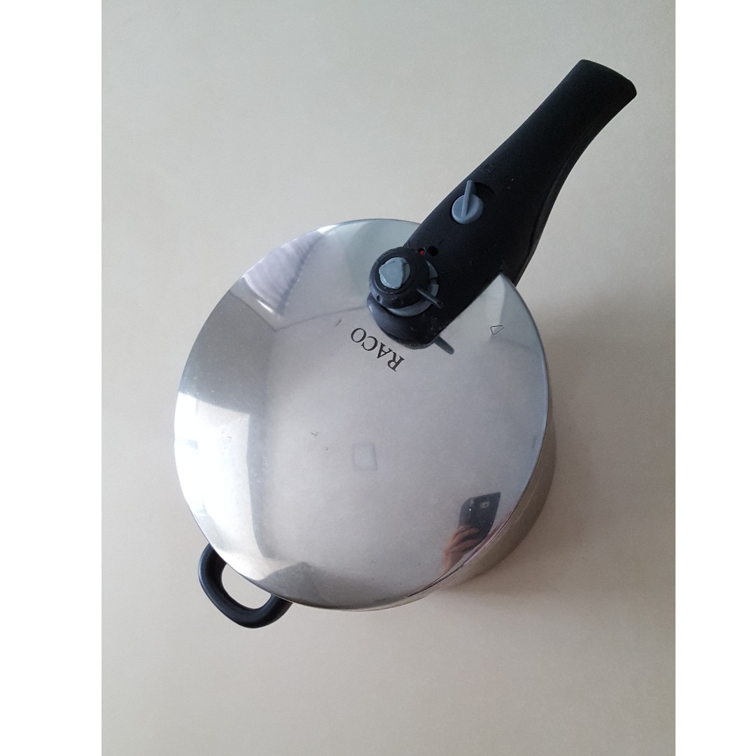 Raco 6 Litre Pressure Cooker (Stainless Steel), TV & Home Appliances