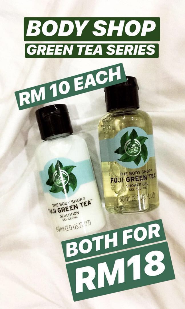 (READY STOCK) THE BODY SHOP FUJI GREEN TEA SERIES, Beauty & Personal