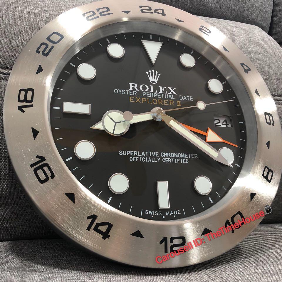 Rolex explorer hotsell wall clock