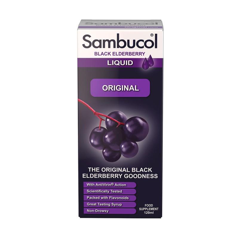Sambucol Black Elderberry Extract Original (UK VERSION) , 120ml, Health