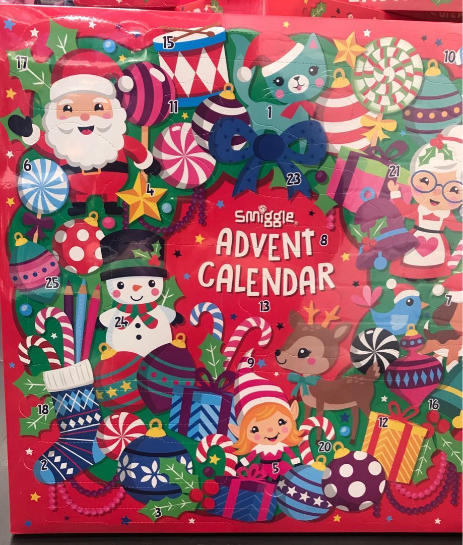 Smiggle Advent calendar, 興趣及遊戲, 手作＆自家設計, 文具 Carousell