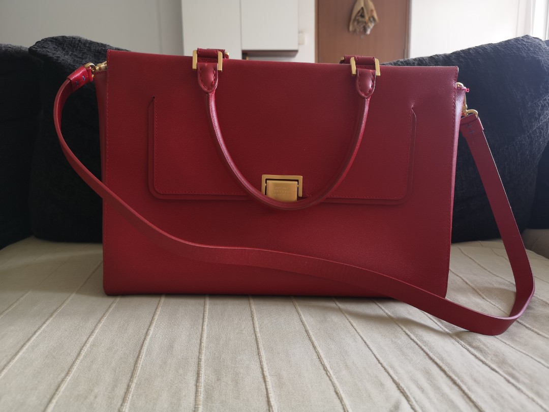 Smythson Of Bond Street Red Briefcase Luxury Bags Wallets Photo