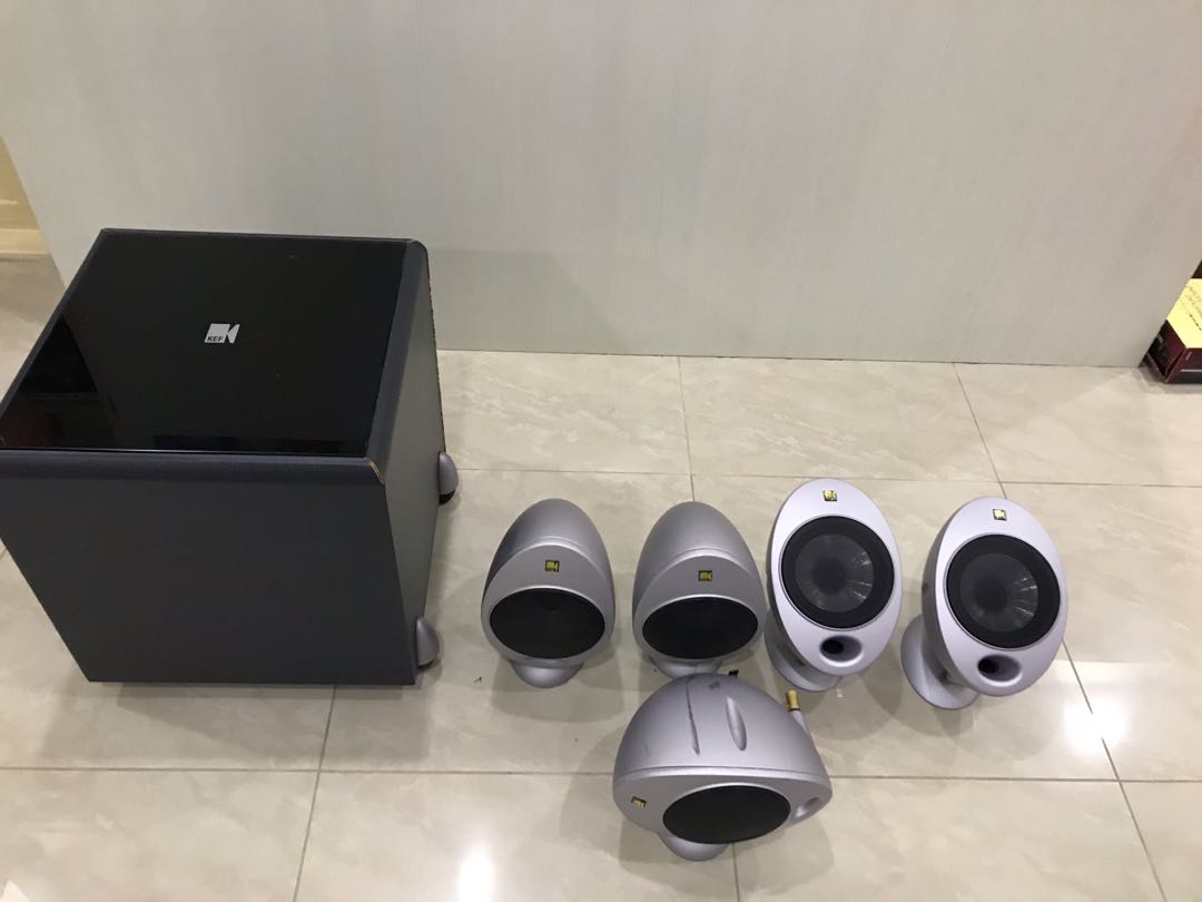 Speaker Set KEF Egg speakers 5.1 channel, Audio, Soundbars, Speakers