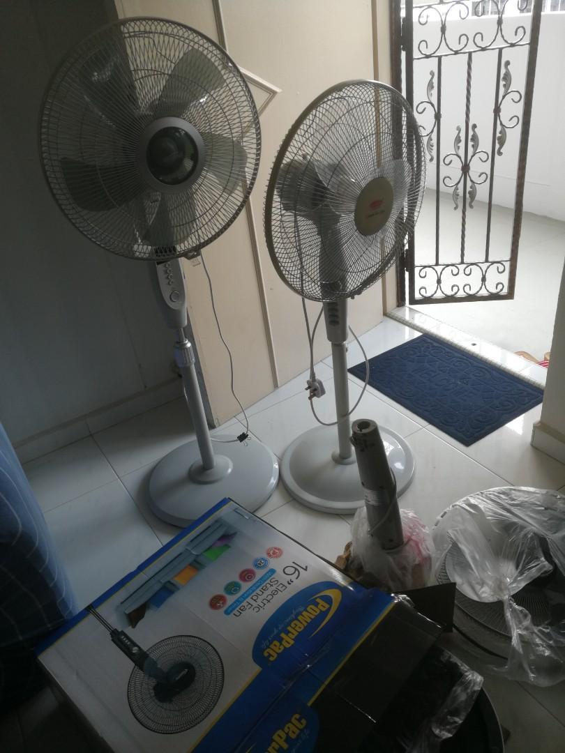 3 pcs. Spoiled Standing Fan not working, Furniture & Home Living