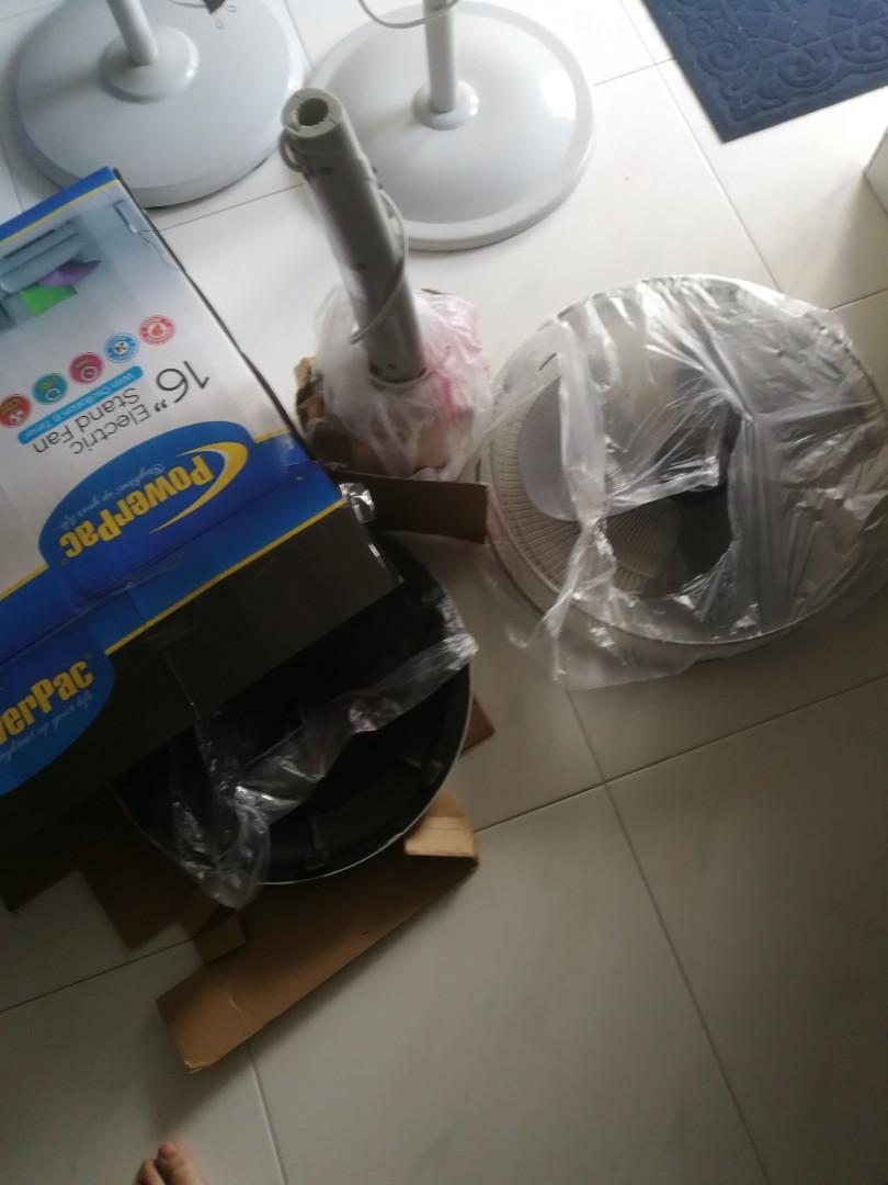 3 pcs. Spoiled Standing Fan not working, Furniture & Home Living