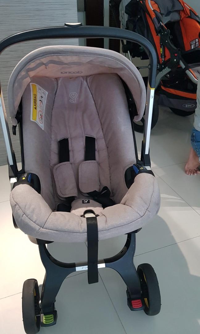 car seat on pram