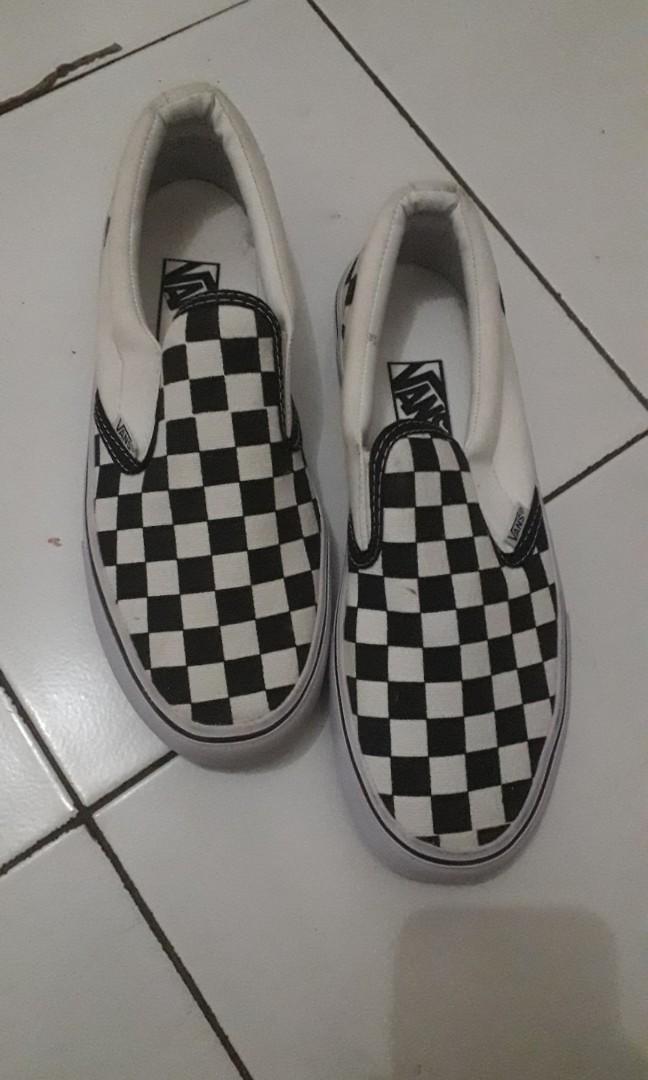 Vans Slip On Checkerboard KW, Fesyen 