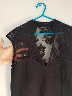RIVER ISLAND lace fitted dress