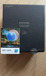 Creative SXFI Amp + Aurvana Headphones