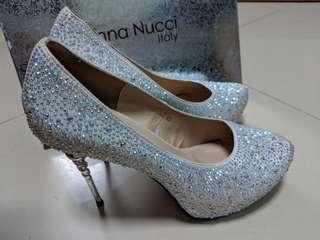 Anna Nucci Glitter Bridal Heels