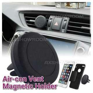 Aircon Vent Clip on secure magnetic phone holder.