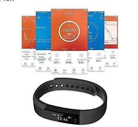 E478 Slim Fitness Tracker Watch TOOBUR Activity Tracker with