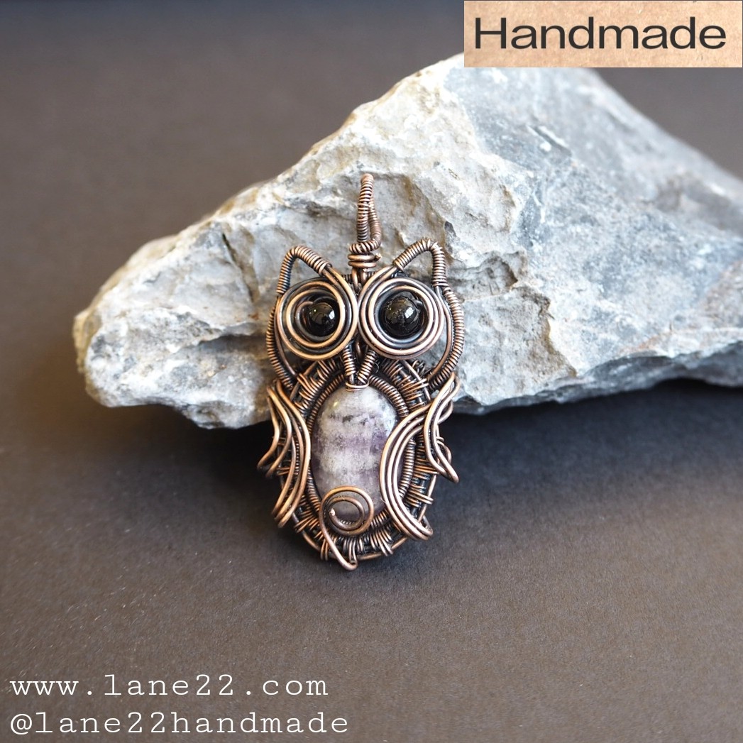 Wire wrapped owl top