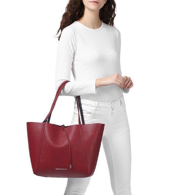 armani exchange shopper tote bag