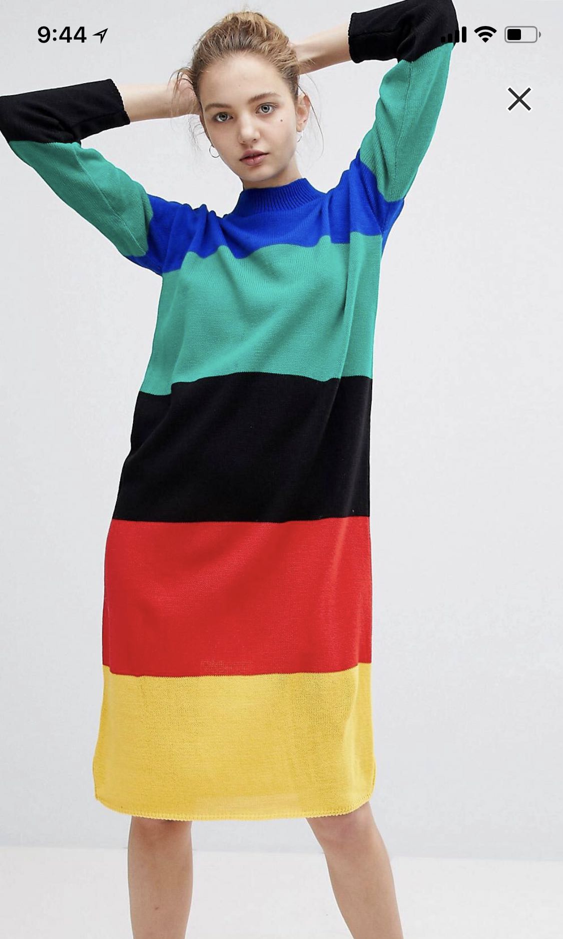 ASOS Rainbow Jumper Dress Women s Fashion Dresses Sets Dresses on Carousell