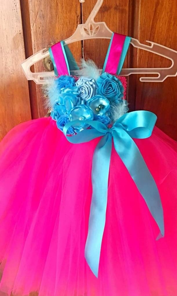 Baby Trolls Princess Poppy Birthday Pink Dress Costume, Babies & Kids