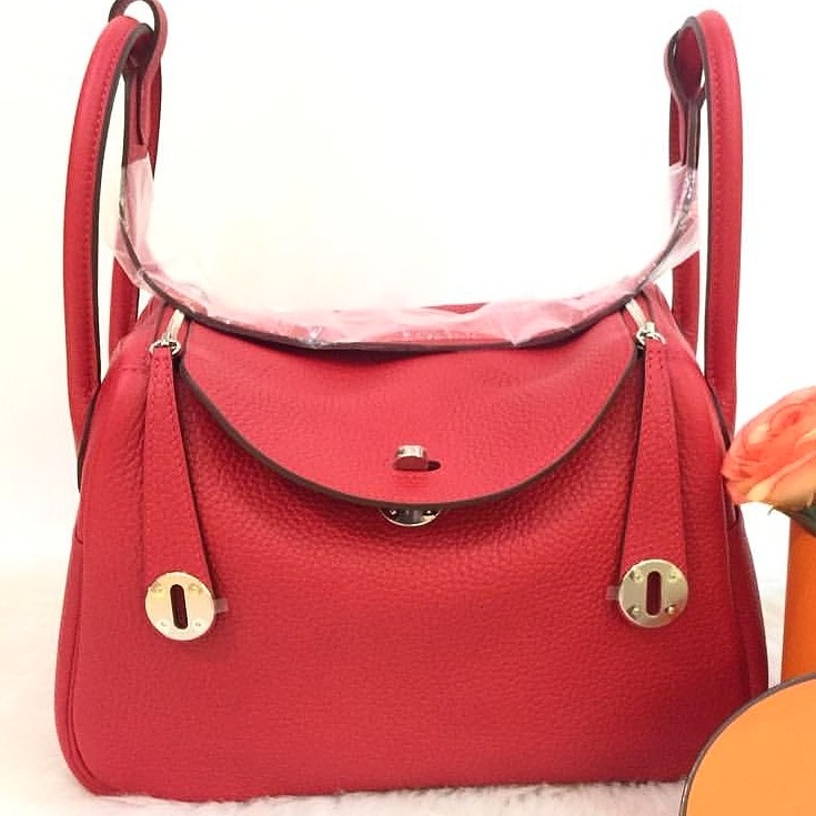 Hermes Lindy 26 (Stamp A 2017) Rouge Casaque Clemence