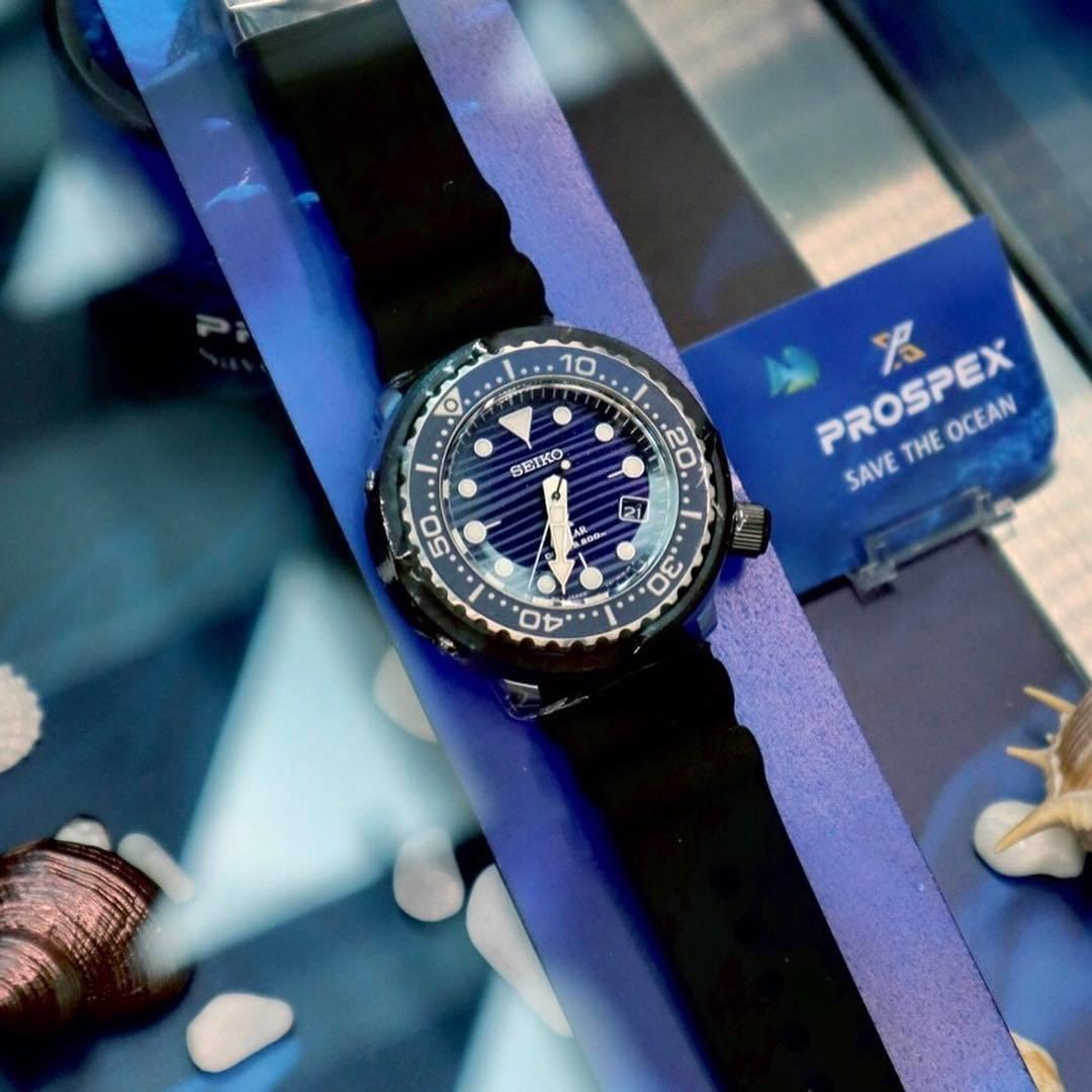 BNIB Seiko SNE518P1 Men s Prospex Save The Ocean Solar Tuna Diver s Watch Mobile Phones Gadgets Wearables Smart Watches on Carousell