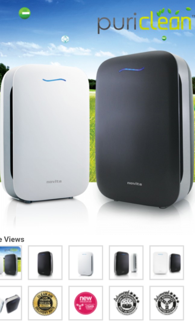 Brand new with warranty Novita PuriClean Air Purifier Puri Clean