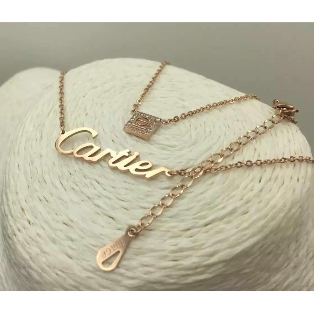 Cartier name necklace online