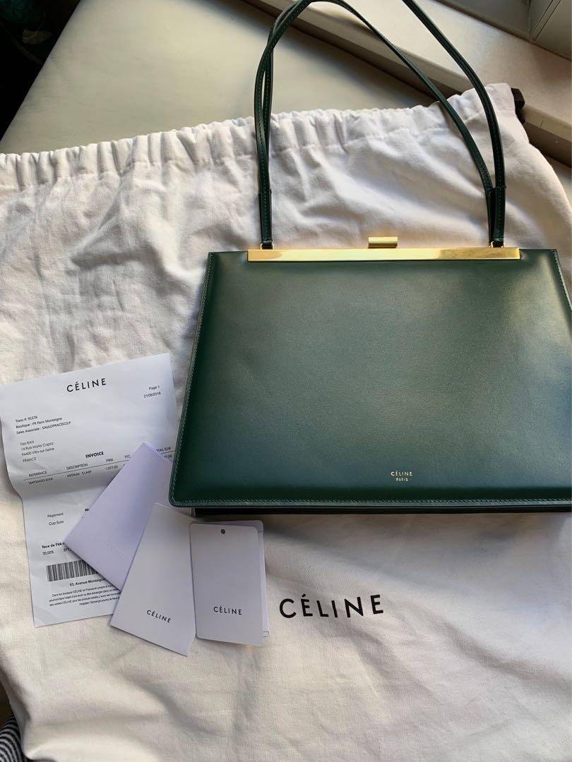 Celine cheap clasp green