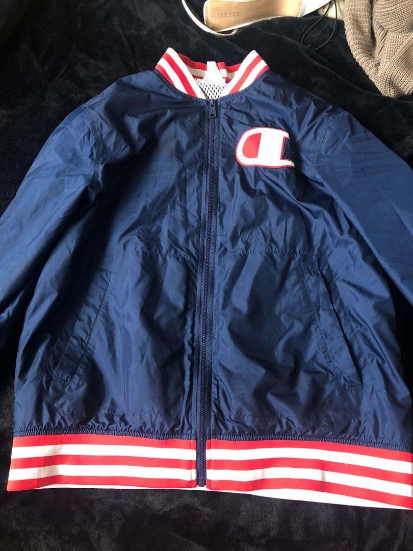 red champion bomber jacket