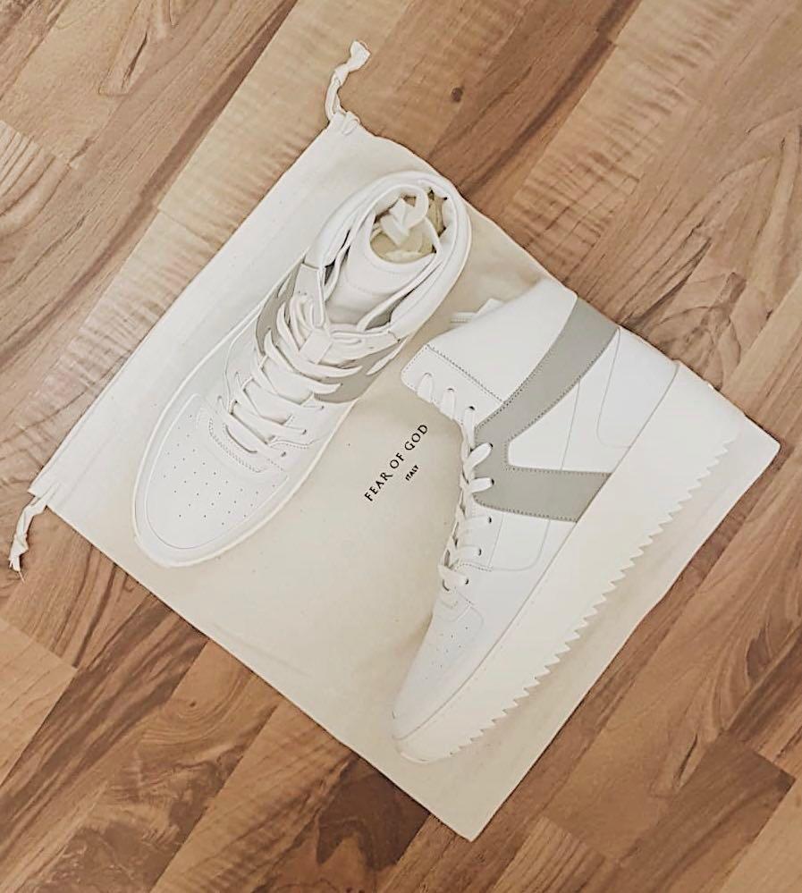 fear of god men's basketball leather sneakers