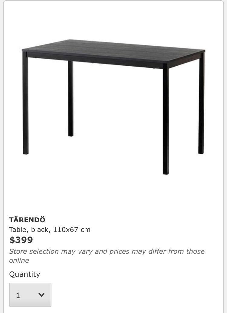 Free Ikea dining table, 傢俬＆家居, 傢俬, 椅子 Carousell
