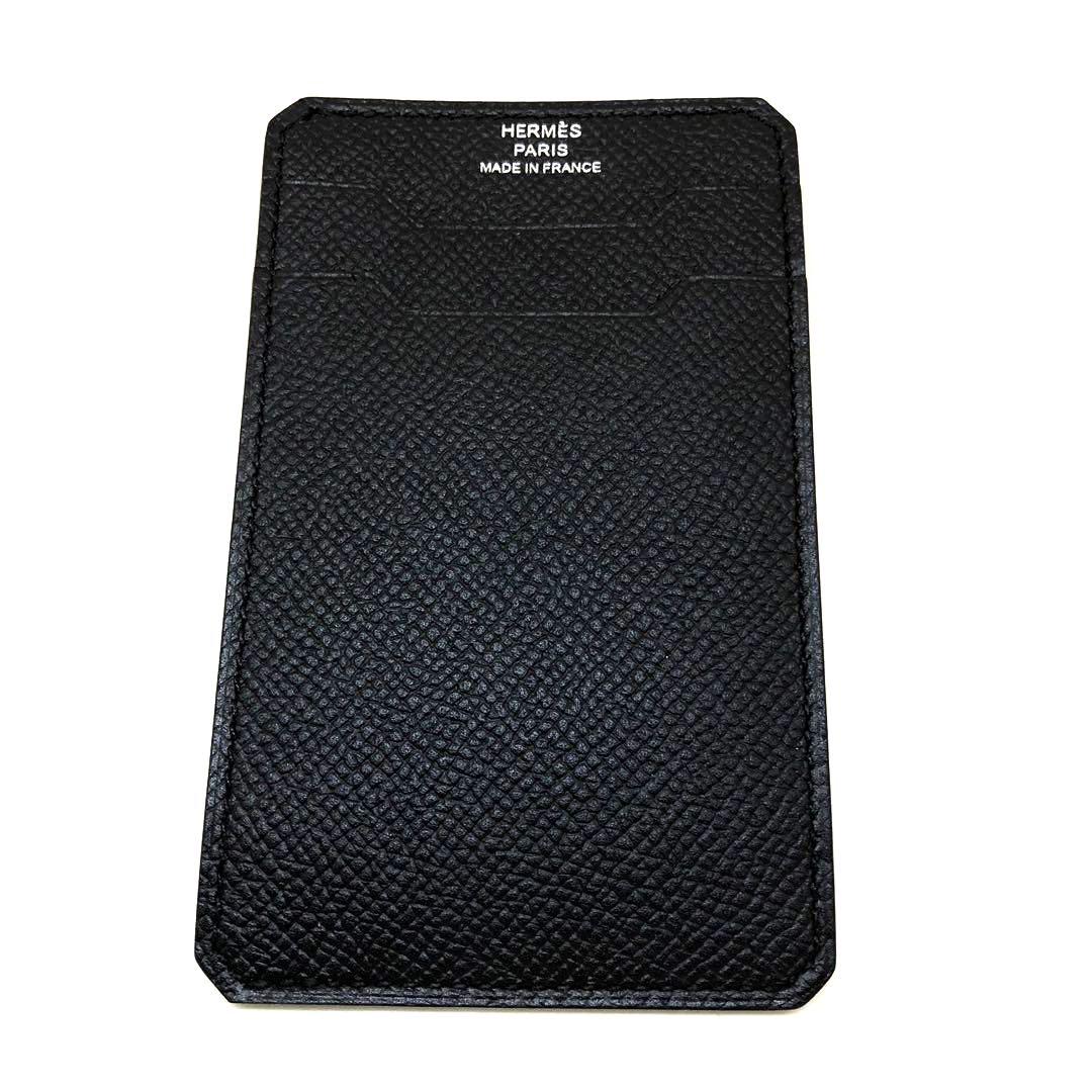 BNIB Hermes card holder black , Men's Fashion, Watches & Accessories,  Wallets & Card Holders on Carousell