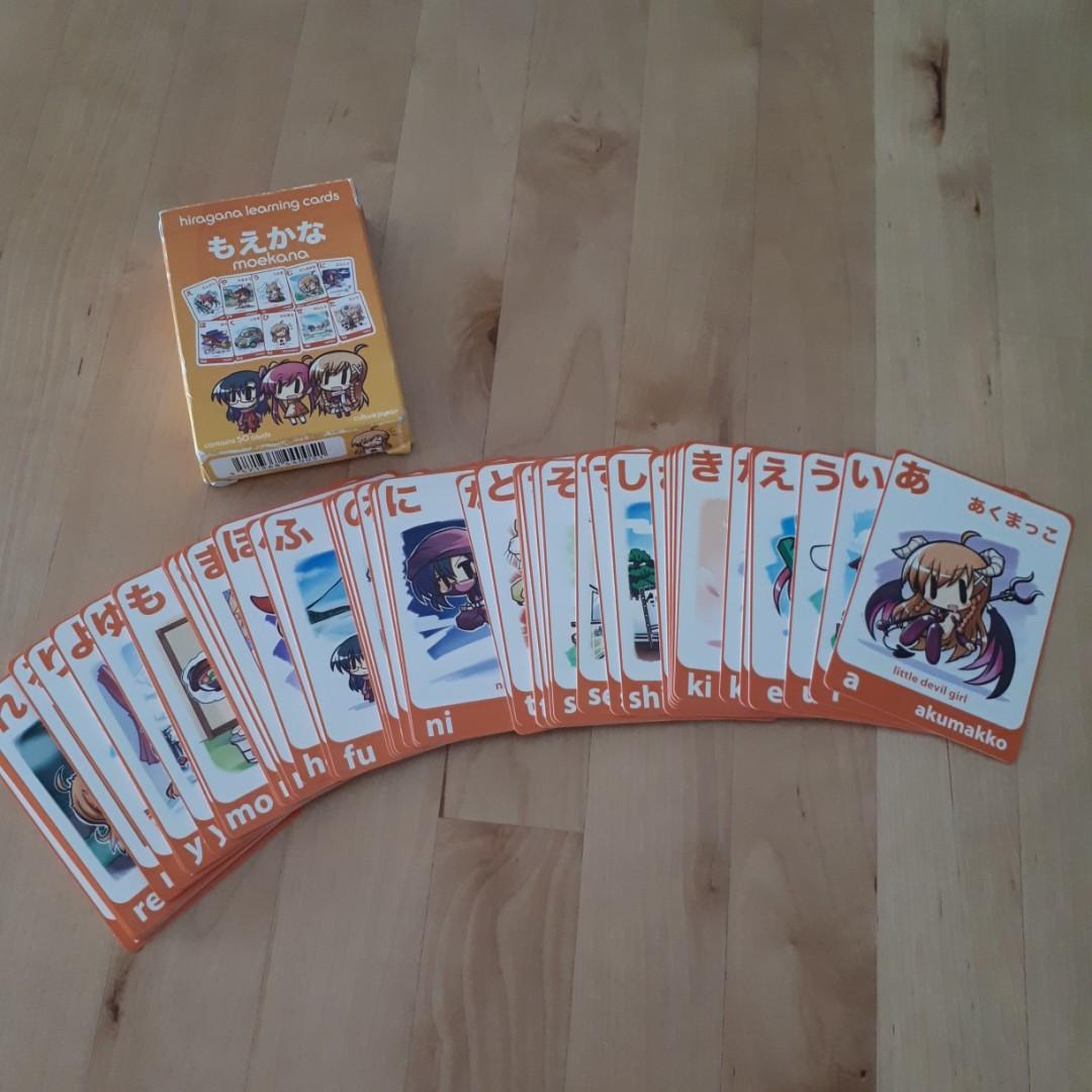 Hiragana Japanese Learning Cards Toys Games Board Games Cards On Carousell
