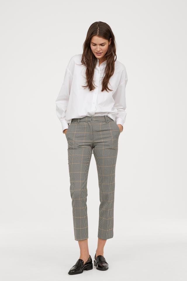 Check pants for best sale ladies