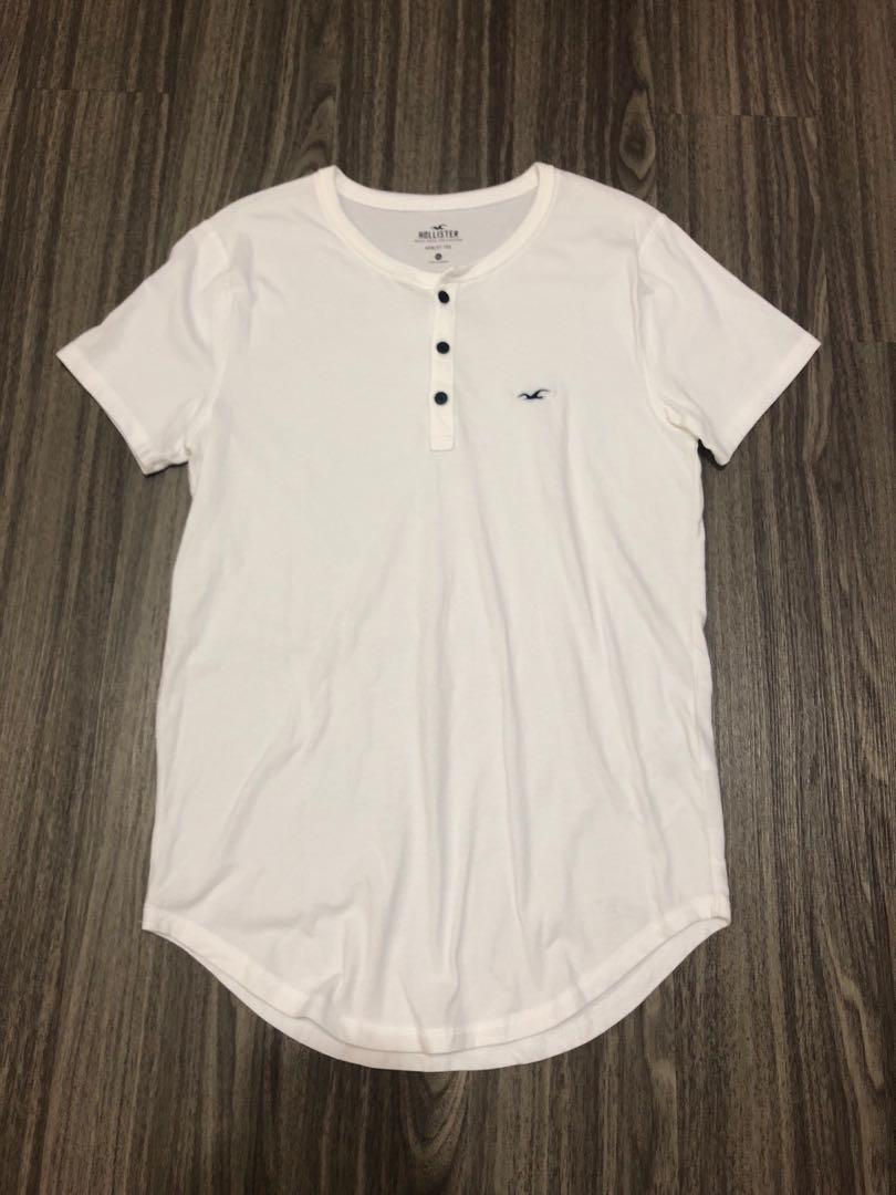 Hollister henley deals tee