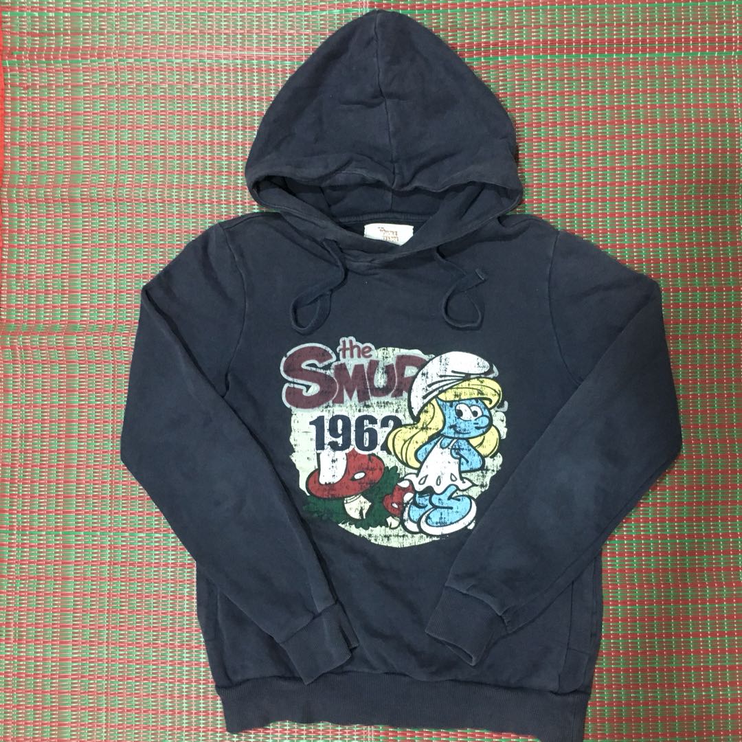 Die Schlümpfe Retro Hoodie - Surfer Smurf Kapuzenpullover Für Echte Fans