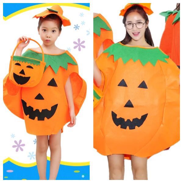 In Stock Halloween Costume Pumpkin Costume Trick Or Treat Costume Pumpkin Dress Party Costume Babies Kids Girls Apparel 4 To 7 Years On Carousell - roblox halloween costume pumpkin
