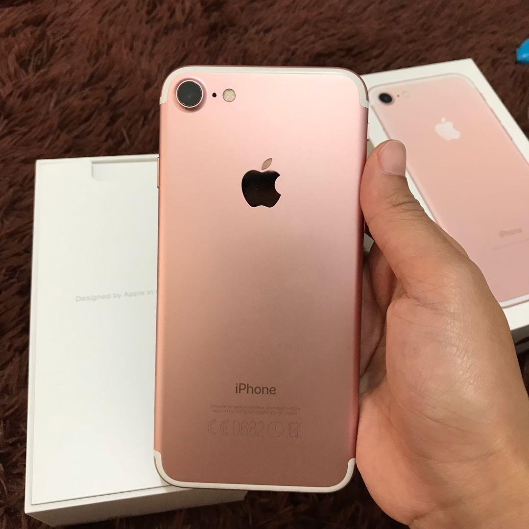 iPhone 7 128gb rosegold second ex grs singapore