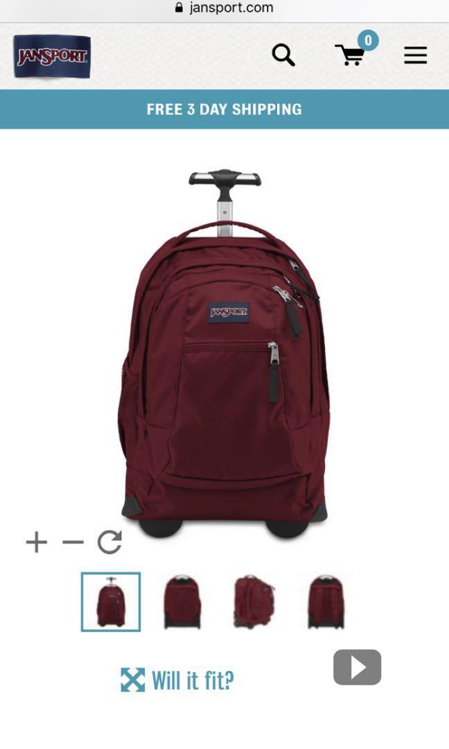 jansport wheeled luggage
