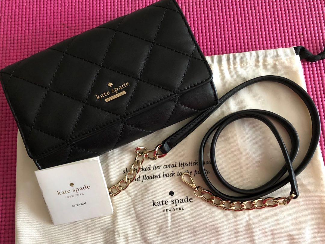 kate spade clutch with chain