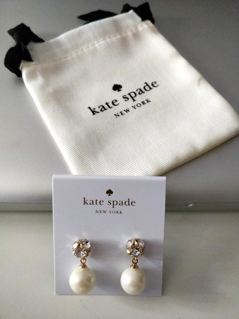 Kate Spade Lady Marmalade Pearl Drop Earrings, Women's Fashion, Jewelry &  Organisers, Earrings on Carousell