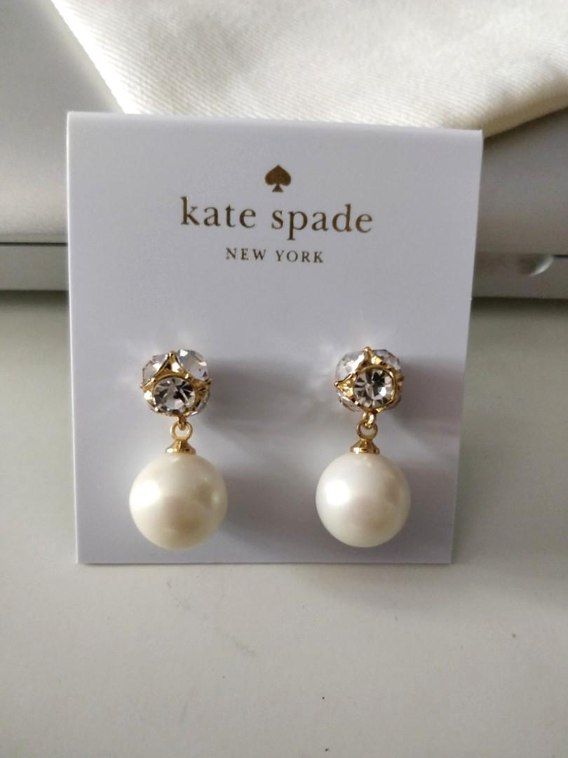 Kate Spade Lady Marmalade Pearl Drop Earrings, Women's Fashion, Jewelry &  Organisers, Earrings on Carousell