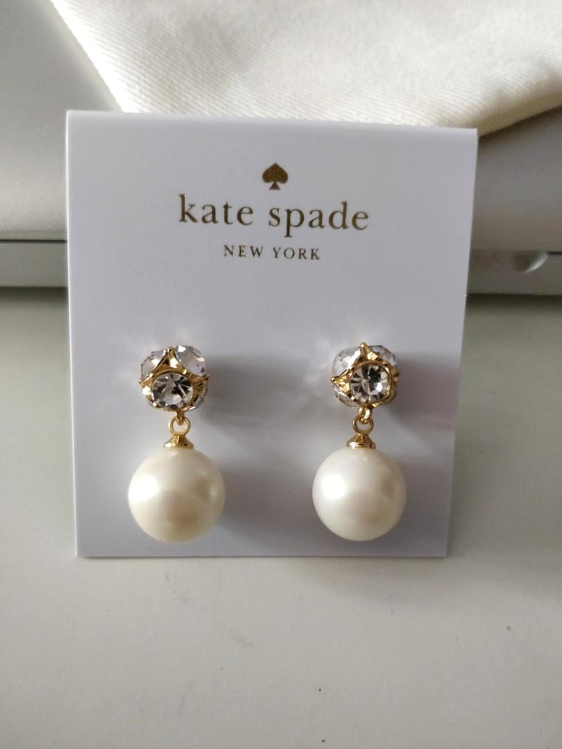 Kate Spade Lady Marmalade Pearl Drop Earrings Women s Fashion Jewelry Organisers Earrings on Carousell