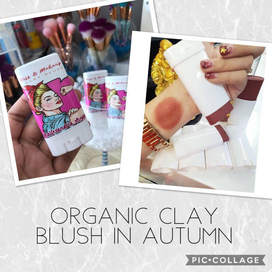 Kiss and Makeup Organic Clay Blush (Category: Makeup) located in Santiago. Submitted by destashkit (Listing ID 196902132, Image 2). Description: KISS AND MAKEUP CLAY BLUSH in Autumn Shade ✔️Want to achieve the korean dewy/drunk blush look? This is the answer! ✔️100% organic and vegan ingredients! ✔️Highly pigmented. ✔️Can also be used as eye shadow and lip balm. ALL PRODUCTS ARE MADE OF ORGANIC/NATURAL INGREDIENTS MAKING IT SAFE FOR KIDS, PREGNAN