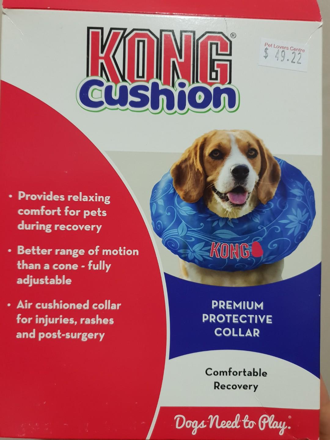 Kong Cushion Inflatable E collar Medium Pet Supplies Homes Other Pet Accessories on Carousell