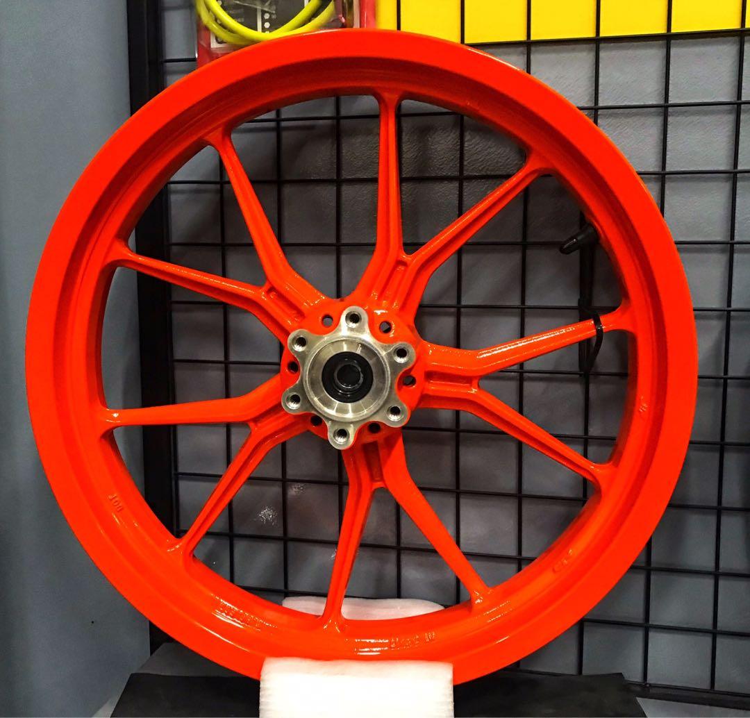 ktm duke 200 orange alloy wheel price