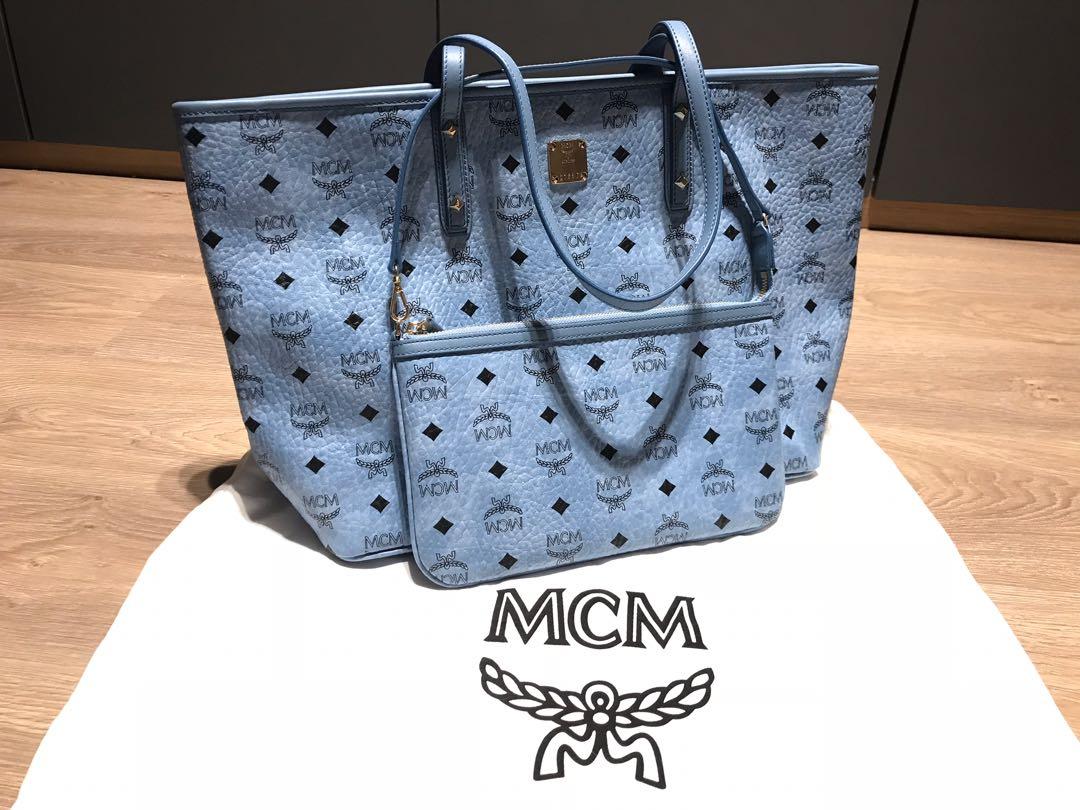 MCM Tote Bag Medium Anya Top Zip Shopper, Luxury, Bags & Wallets
