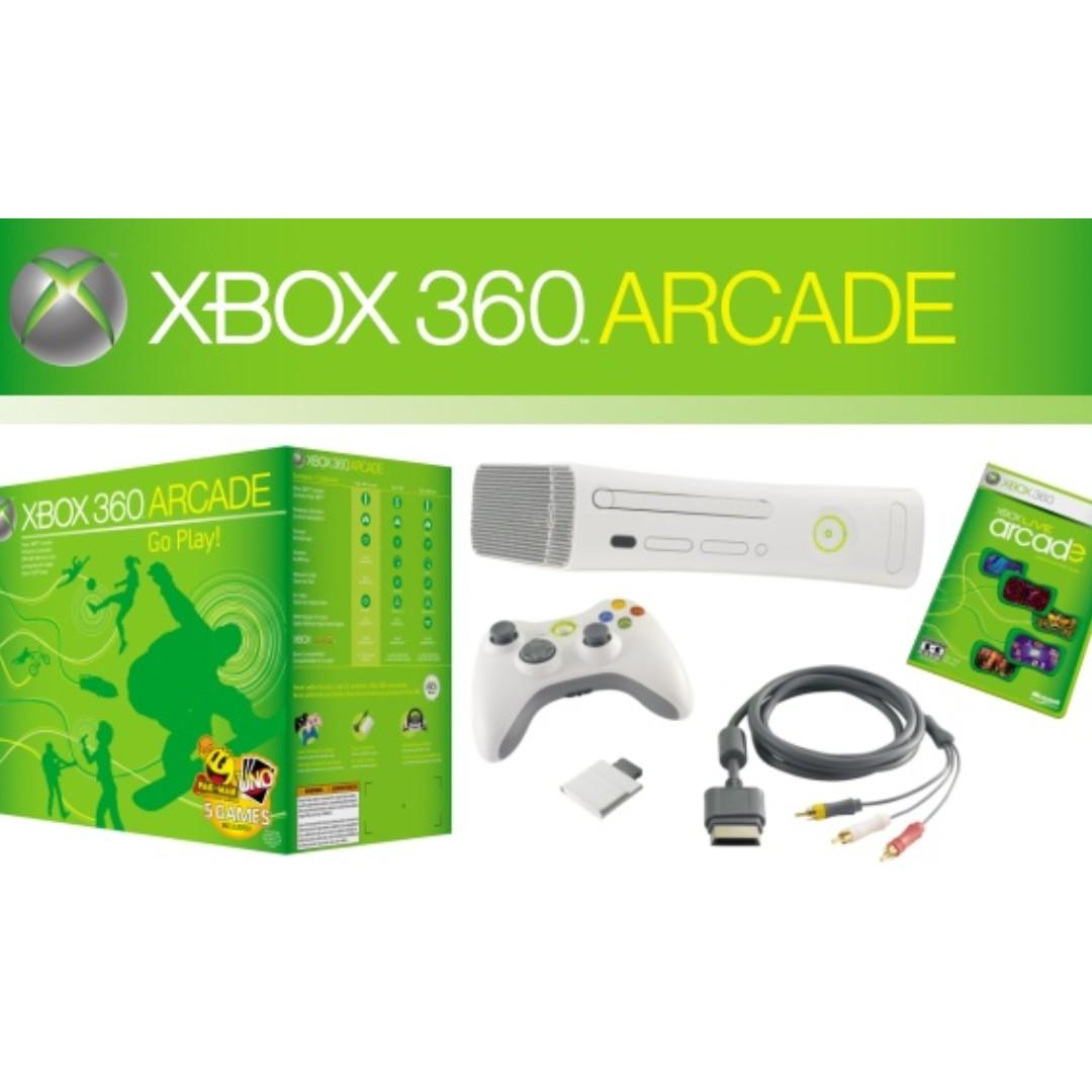 Microsoft Xbox 360 Arcade Video Gaming Video Game Consoles Xbox
